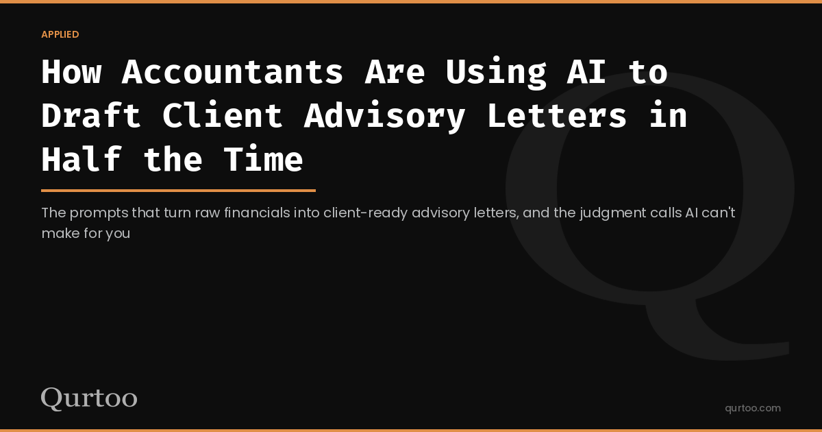 How Accountants Are Using AI to Draft Client Advisory Letters in Half the Time