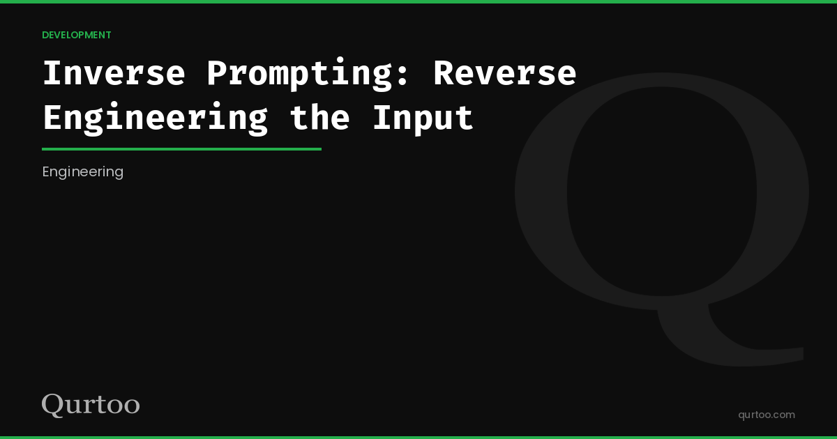 Inverse prompting is prompt forensics.
