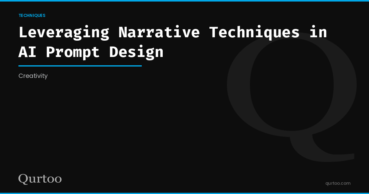 Leveraging Narrative Techniques in AI Prompt Design