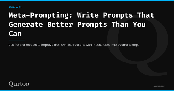 Meta-Prompting: Write Prompts That Generate Better Prompts Than You Can